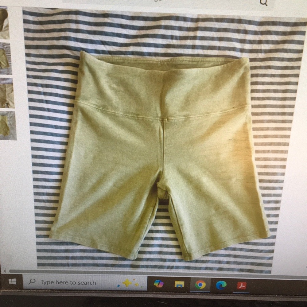 BILLABONG/“TROPICAL GREEN”SAGE CHARTREUSE-MINERAL WASH BIKE SHORTS